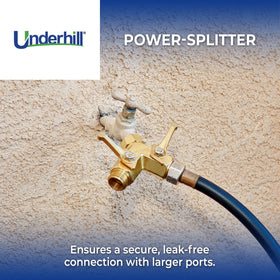 Underhill heavy-duty metal and brass components ensure long-lasting outdoor use.