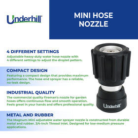 Underhill Magnum Mini aluminum body highlights rugged construction for heavy-duty use
