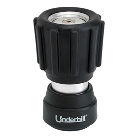 Underhill Magnum Mini nozzle close-up shows durable aluminum body for reliable spraying