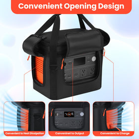 Undomip Jackery 1000 V2 bag interior padding dampens bumps during transit