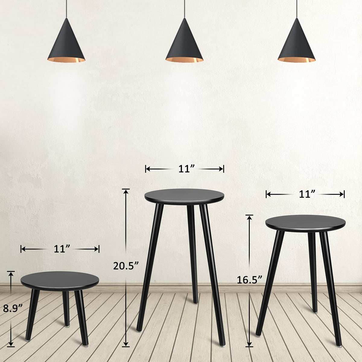 Uneedem modern wood plant table showcases versatile plant arrangements with a clean mid-century look.