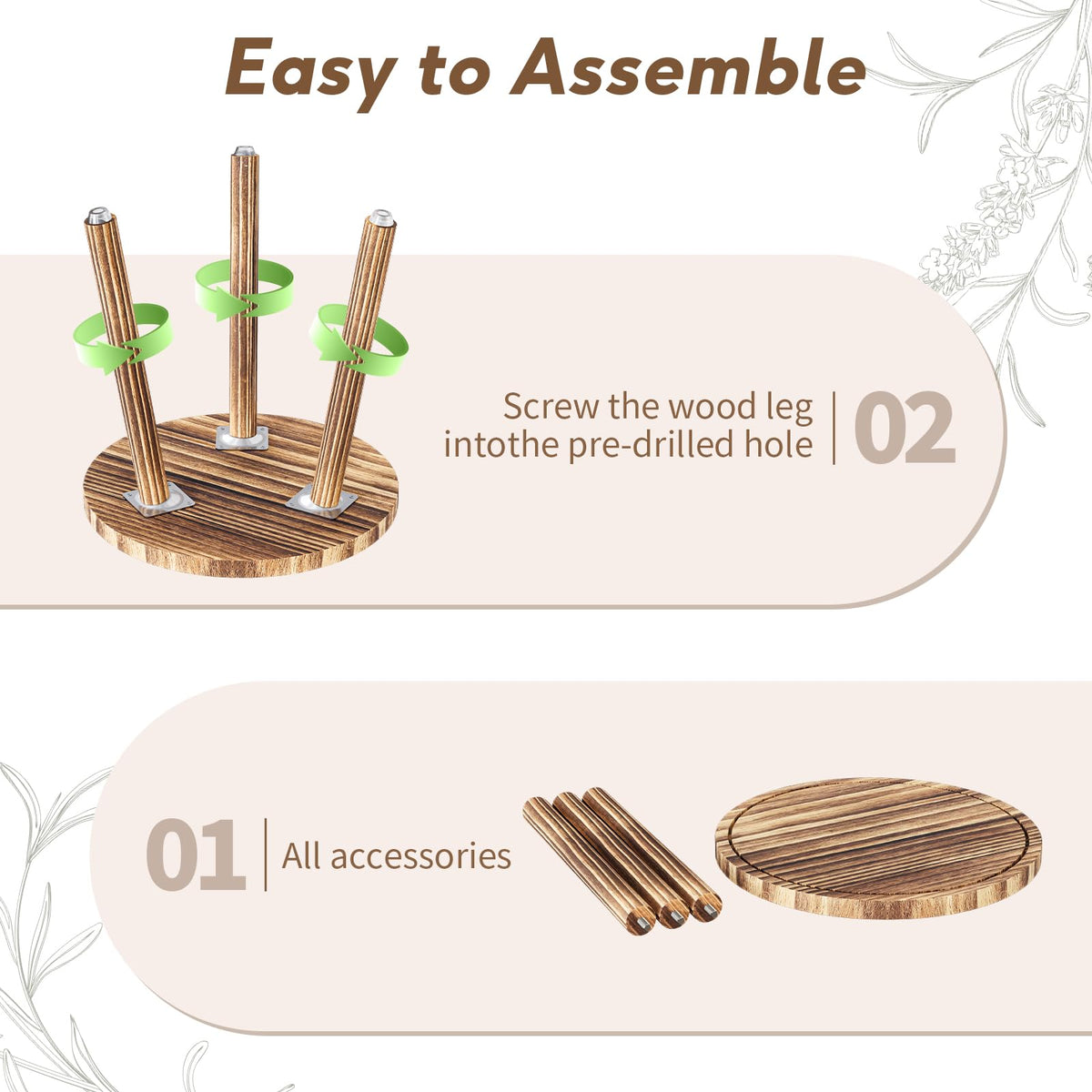 Uneedem Plant Stand Indoor Easy Assembly — tool-free setup in seconds.