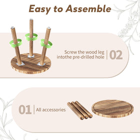 Uneedem Plant Stand Indoor Easy Assembly — tool-free setup in seconds.