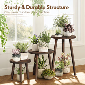 Uneedem plant stand with non-slip feet protects floors and stays steady
