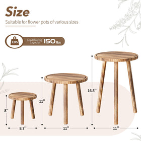 Uneedem Plant Stand Indoor Triangular-Leg — stable support for heavy pots.