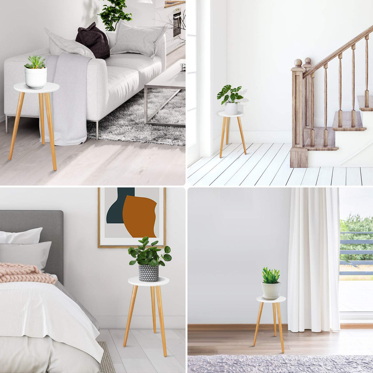 Uneedem plant stand silicone pad base protecting floors from scratches