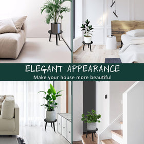 Uneededem plant stand includes silicone pads to protect floors