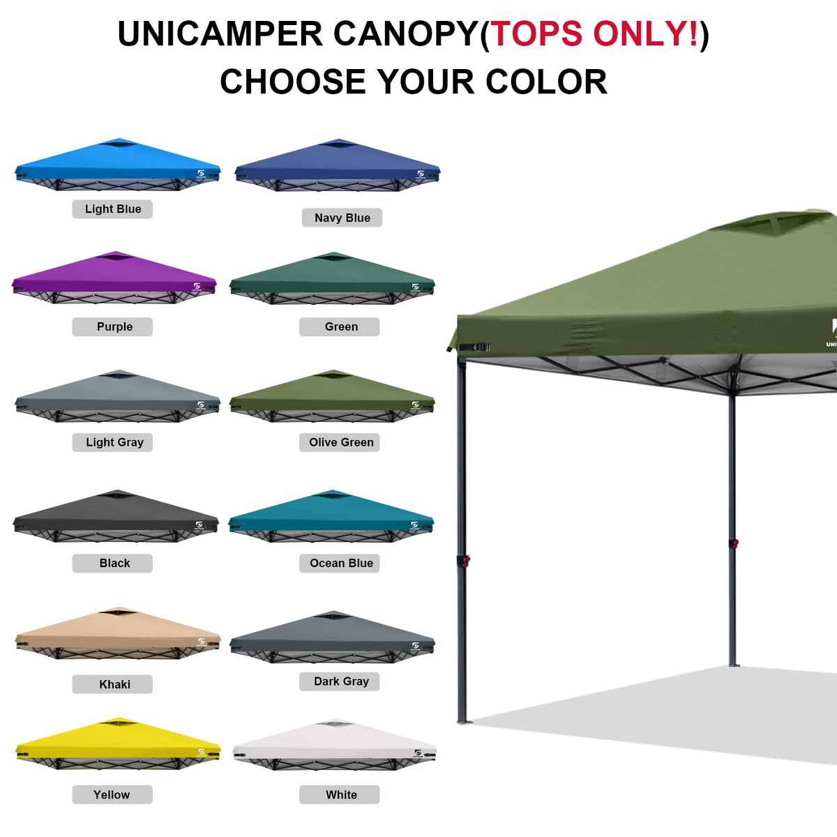 UNICAMPER adjustable corner straps securing fit on frames