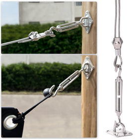 Unicaravan bungee ball set for flexible tensioning