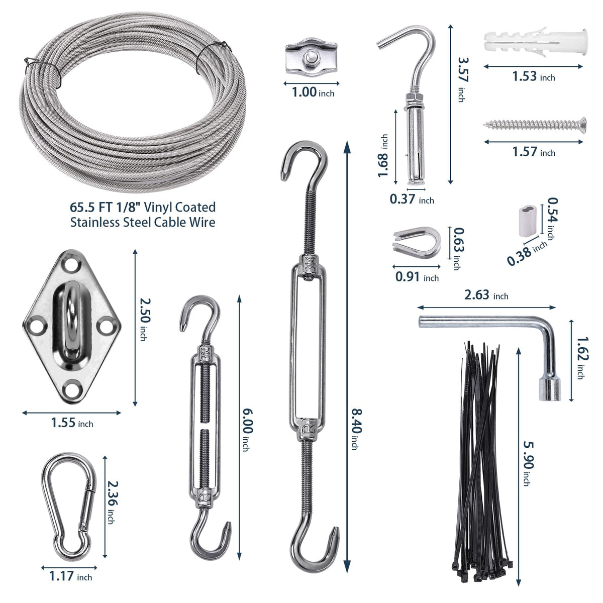 Unicaravan M6 turnbuckle for adjustable tension