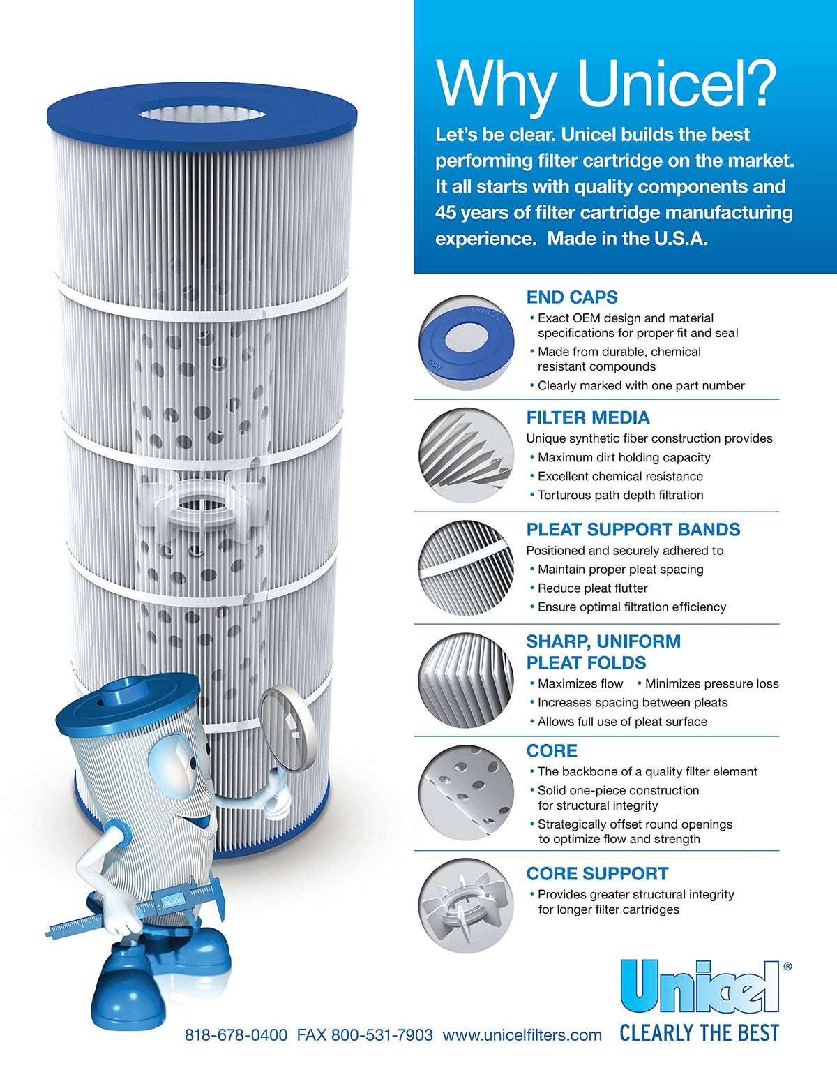 Unicel C-8409 compatibility thumbnail with Hayward, Sta-Rite, Waterway fitment.