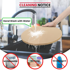 Unicook 14.5mm thickness stone promotes steady baking of crusty bases.