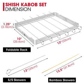 Unicook 30 bamboo skewers for large gatherings