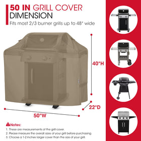 Unicook fade-resistant fabric shields grill from sun and wear year-round