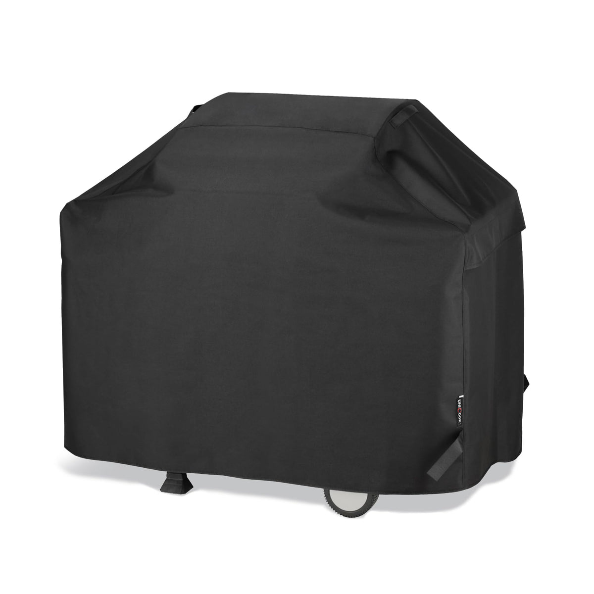 Unicook 50-inch grill cover front view shields grills from rain and sun.