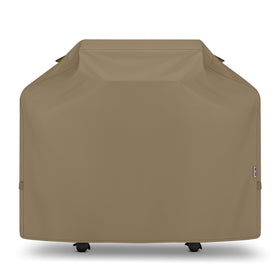 Unicook 50-inch grill cover with waterproof sealed seam protecting from heavy rain