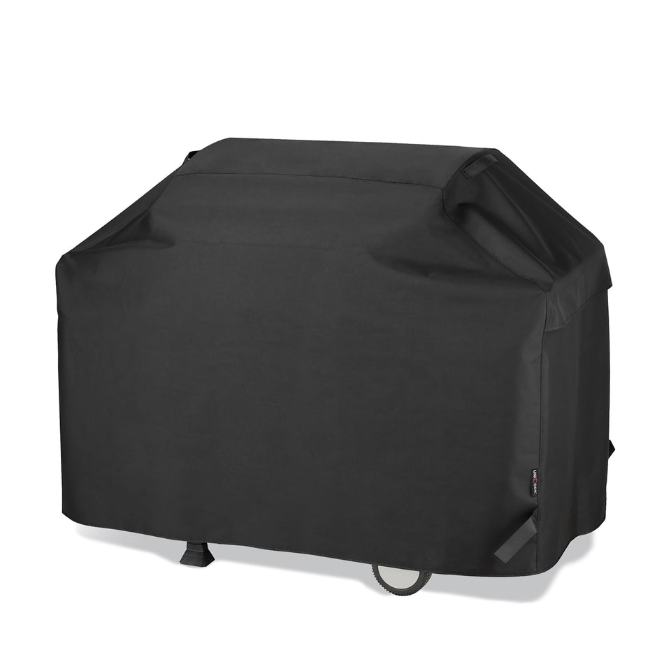 Unicook 75-inch grill cover side view protects your outdoor grill from weather and dust.