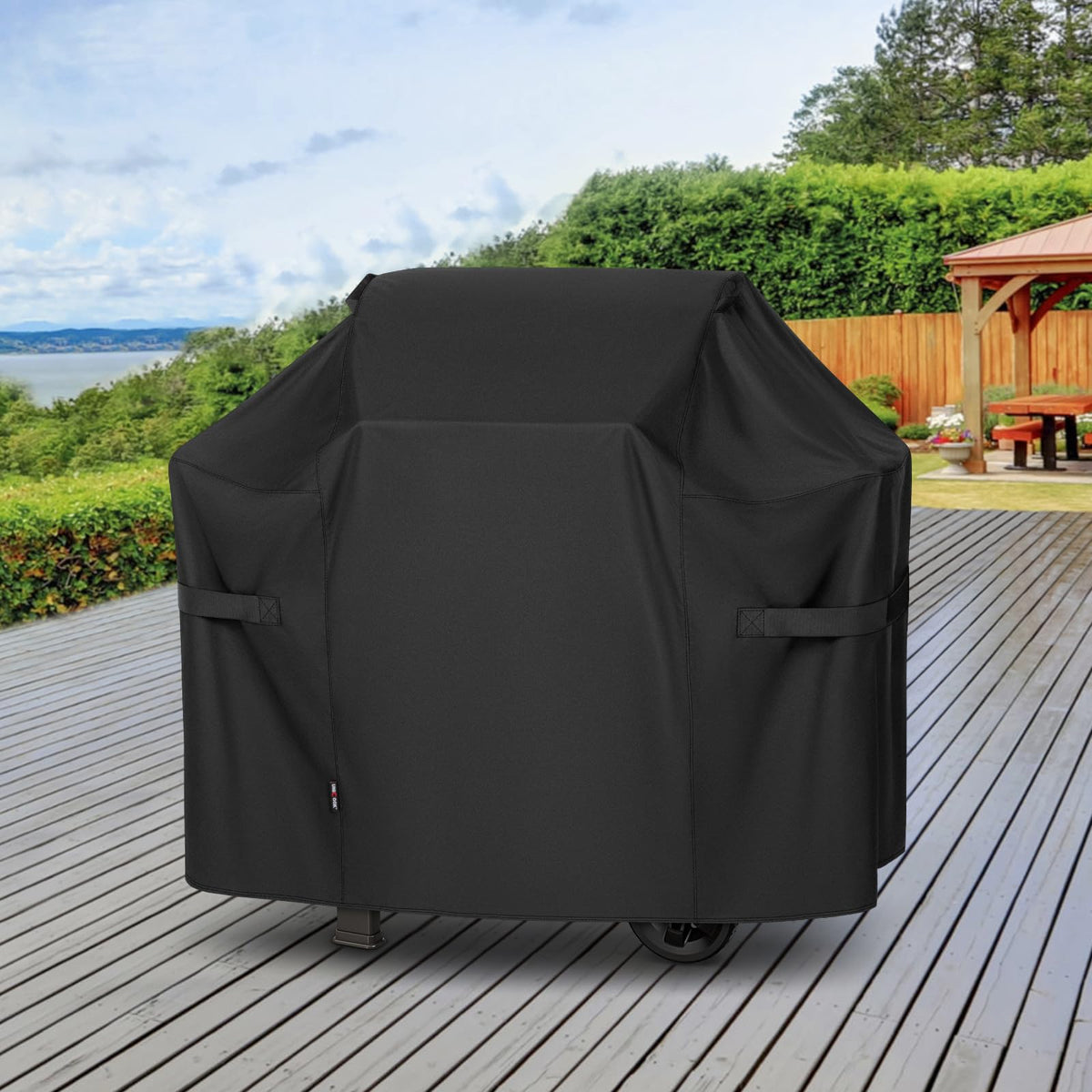 Unicook cover supporting grills up to 48 inches wide for multiple brands