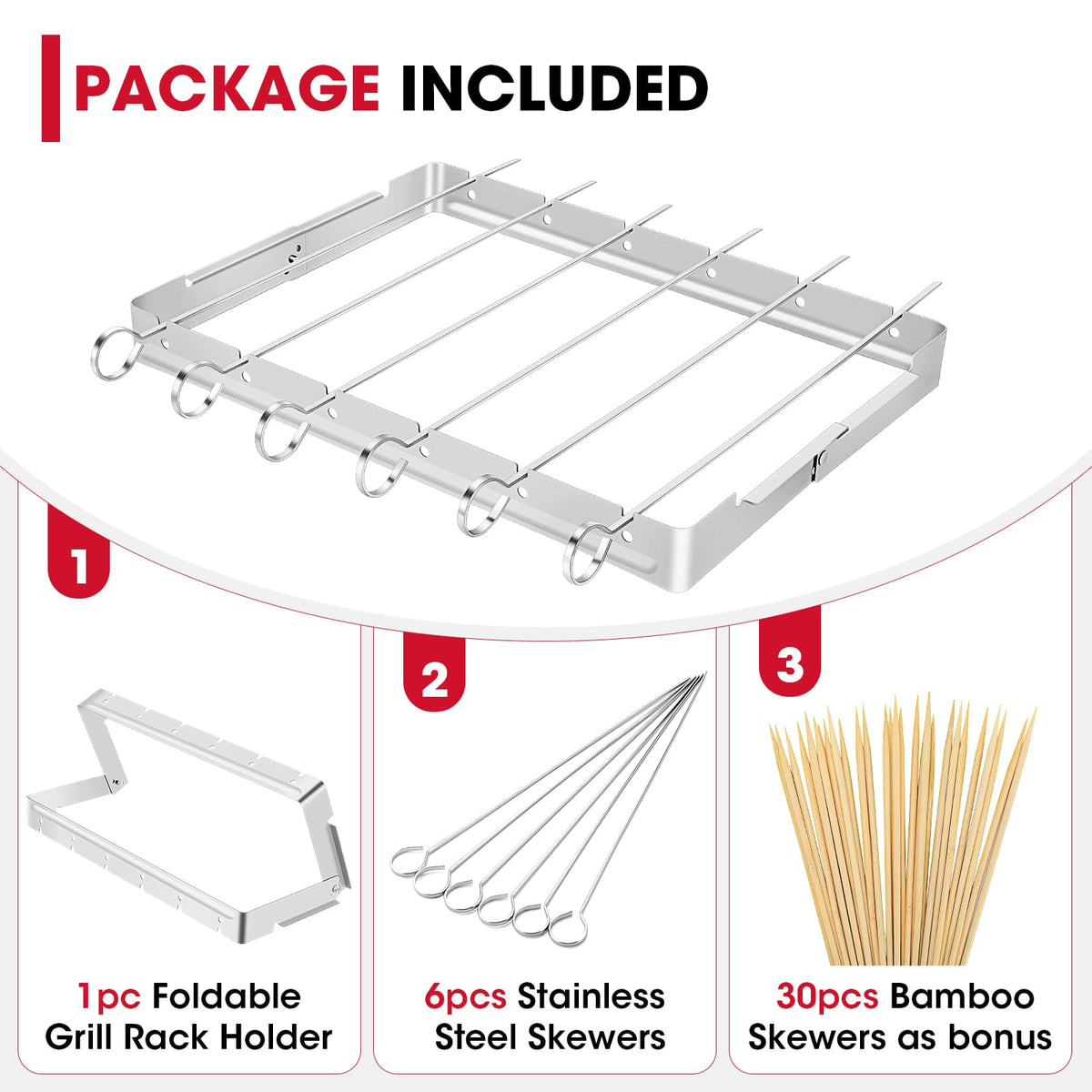 Unicook easy-clean stainless steel set after grilling