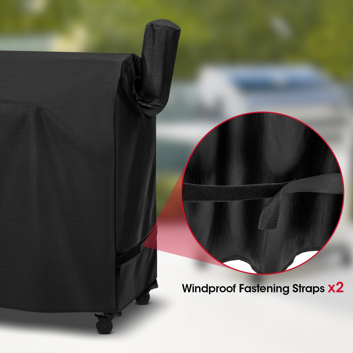 Unicook vinyl shell cleans easily with a hose spray