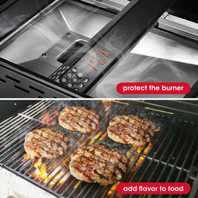 Unicook flame tamer guard shields burners from flare-ups