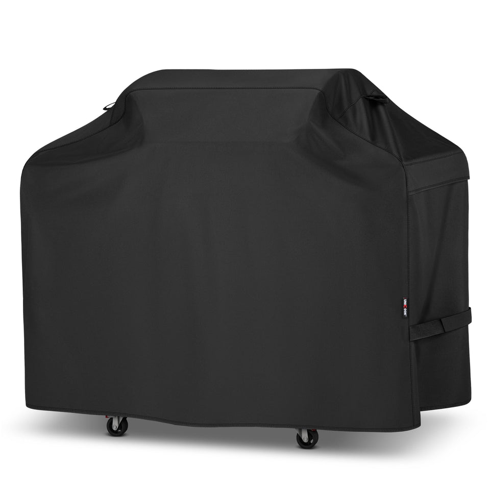 Unicook 65-inch grill cover front view protects the grill from sun and rain