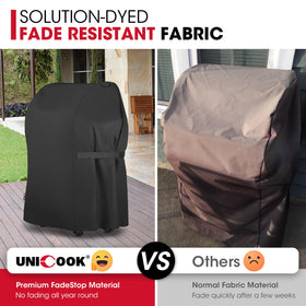 Adjustable straps keep the Unicook cover secure during windy conditions