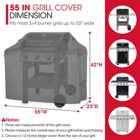 Unicook fade-resistant fabric protects grills against sun fade and weather exposure.