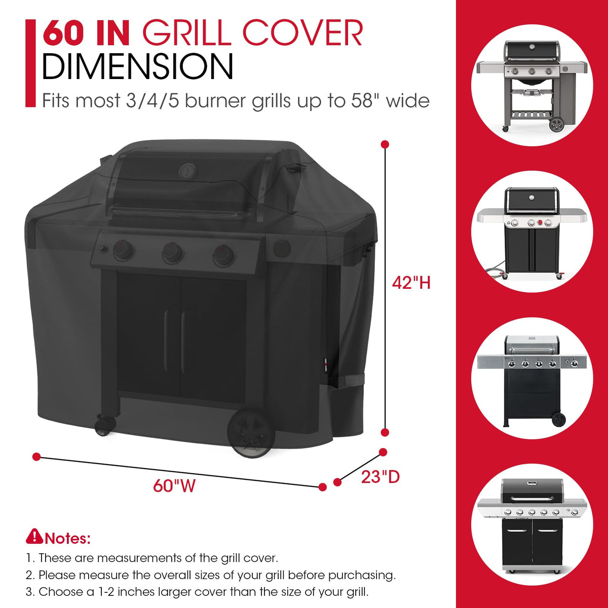 Straps and handles on the Unicook cover ensure quick fitting and secure storage.