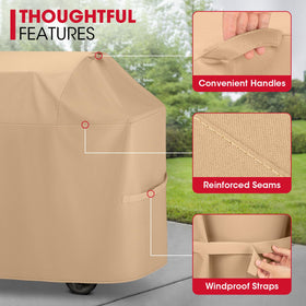 Unicook light-brown color blends with outdoor spaces and stays cooler