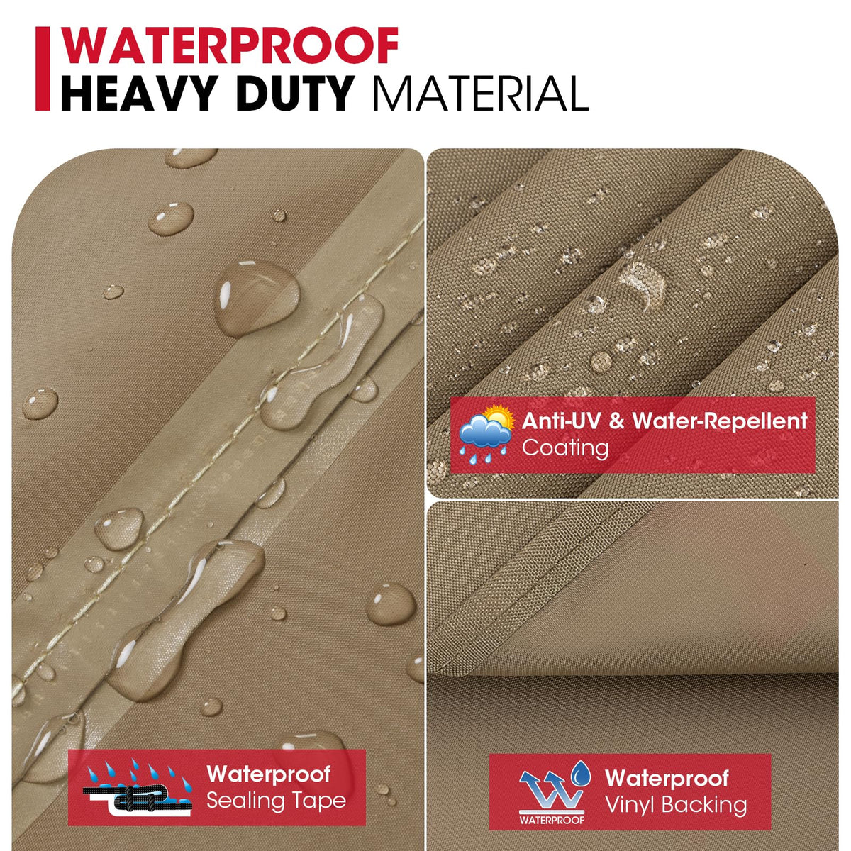 Unicook sealed seams detail prevents water intrusion