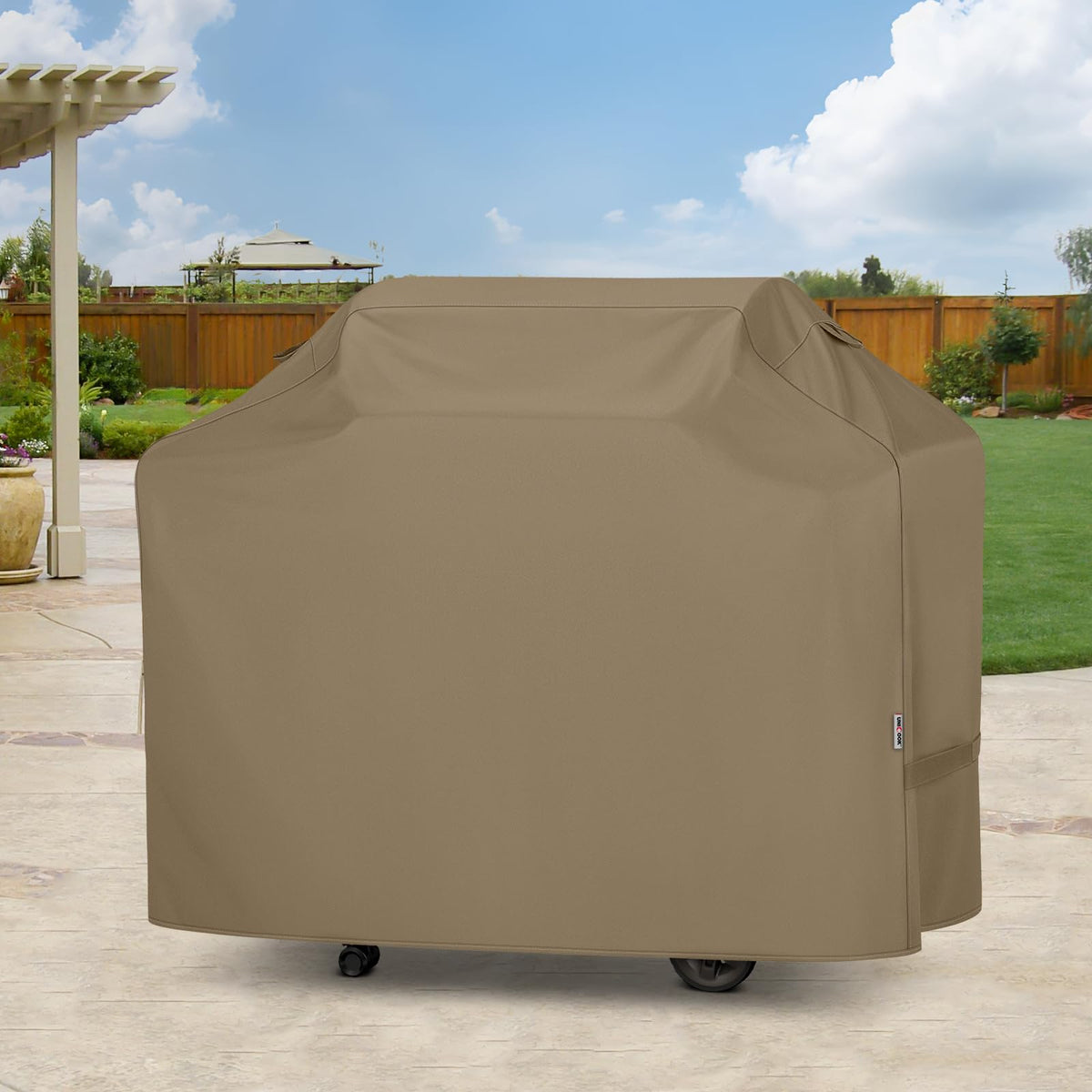 Outdoor grilling setup remains clean and protected with Unicook