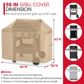 Unicook waterproof material sheds rain from the outdoor grill