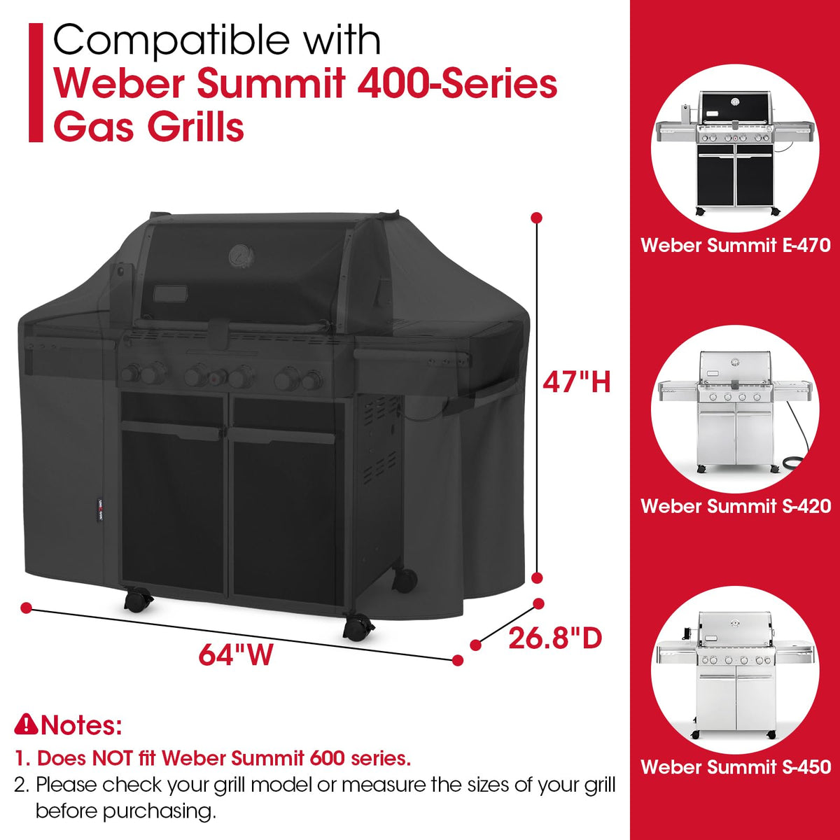 Unicook waterproof outer-fabric keeps rain off the grill and reduces rust risk.