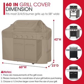 Unicook grill cover waterproof seam detail ensures dry grill in rain.