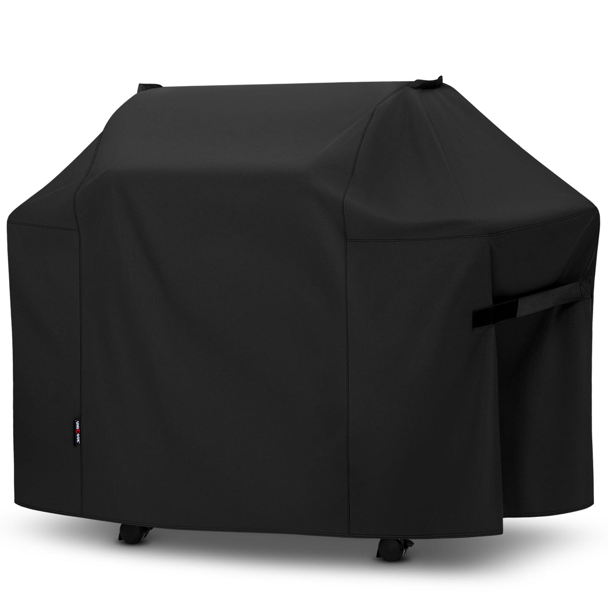Unicook grill cover for Weber Summit 400 with 64-inch fit protects outdoor grilling gear.