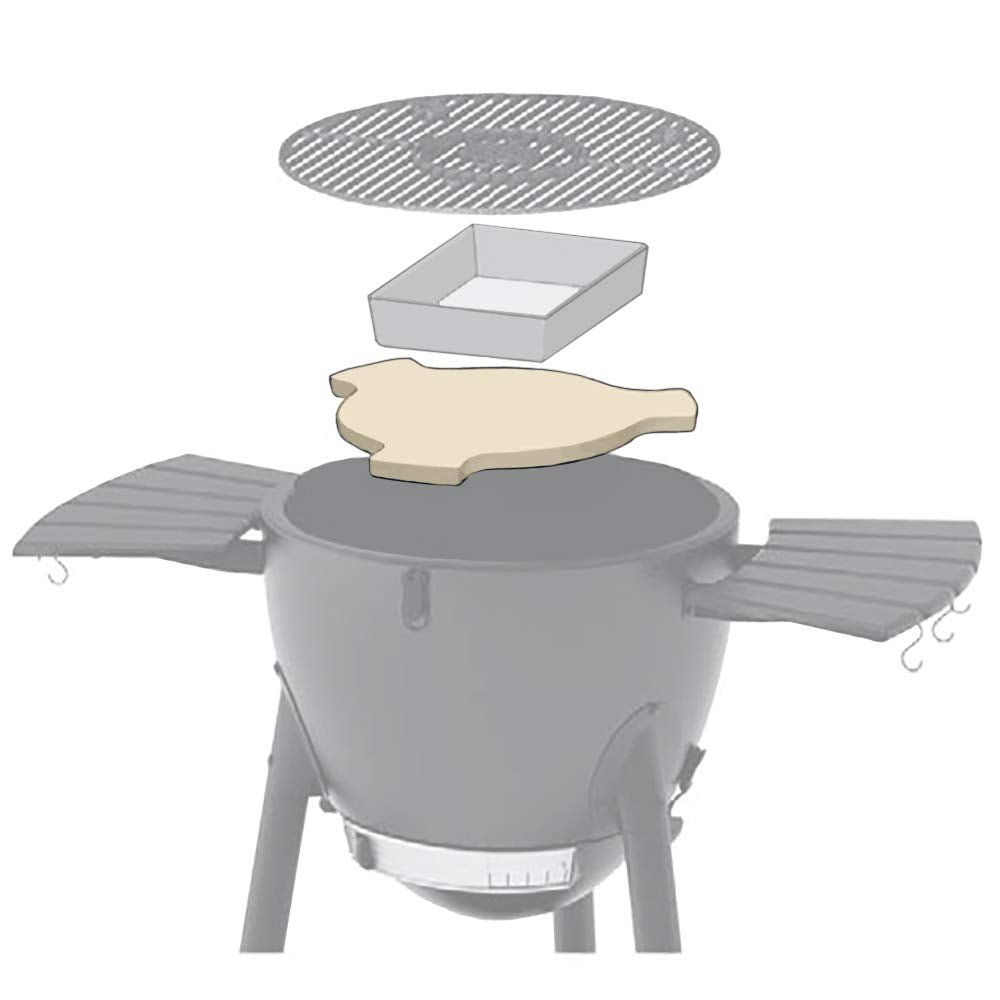 Unicook heavy-duty stone resists up to 1450°F for versatile cooking