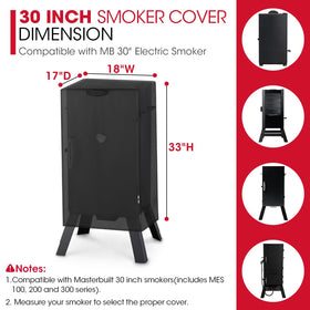 Unicook heavy-duty waterproof cover protects 30-inch smokers in all weather