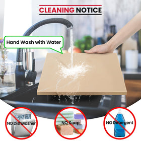Unicook stone cleans easily after cooling with gentle scrubbing