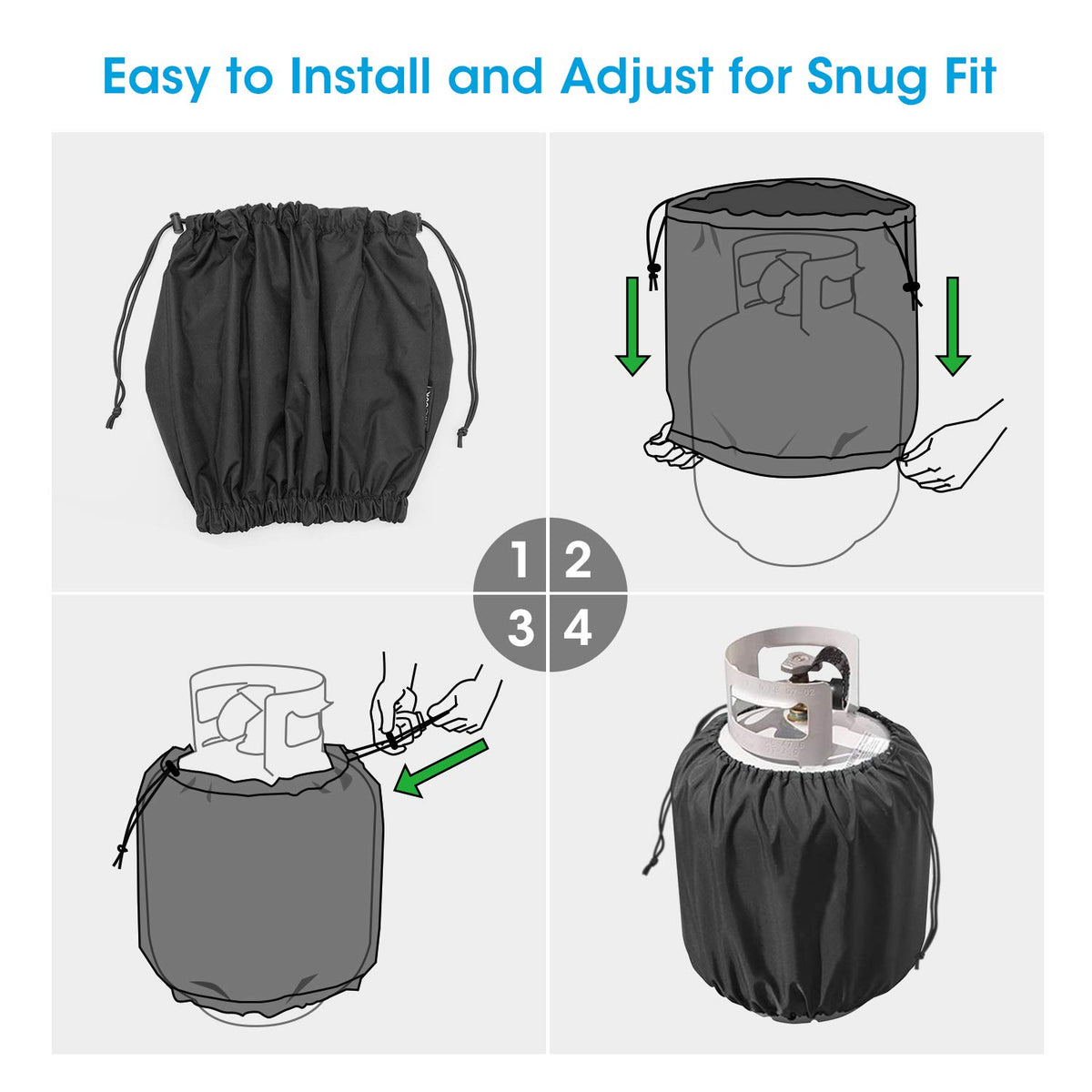 Durable fade-resistant polyester with waterproof coating for outdoor use.