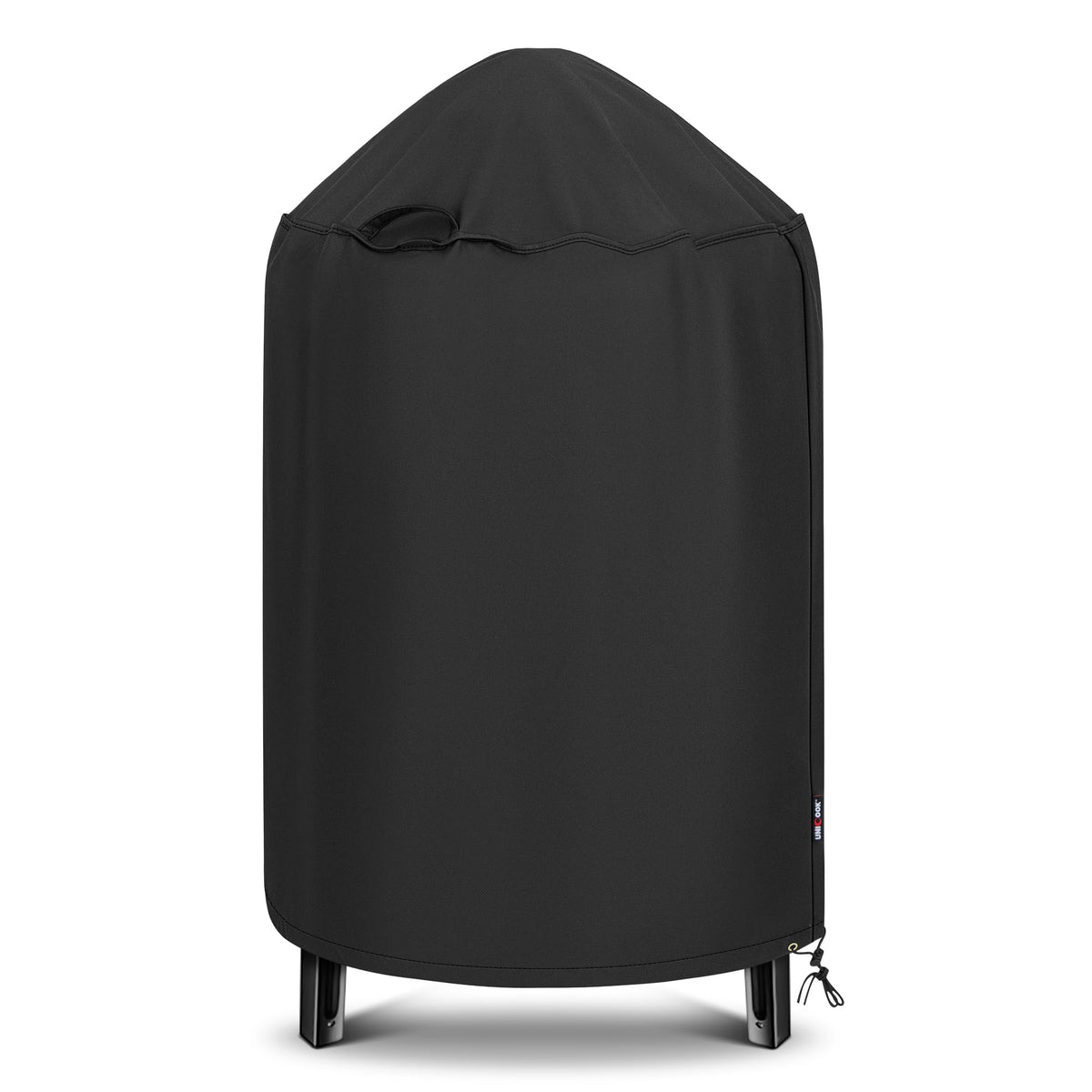 Unicook 30-inch round smoker cover protects round smokers from rain and sun.