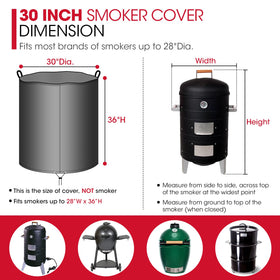 Unicook wind-drawstring closure keeps the smoker secured in windy weather.