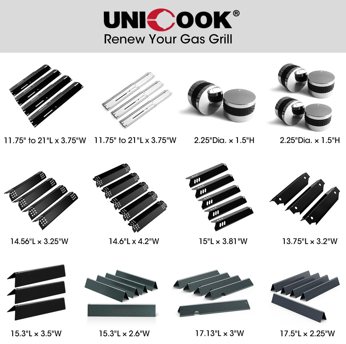 Six-pack heat shields provide value and ready replacement parts.