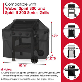 Unicook waterproof outdoor grill cover shields grill from weather