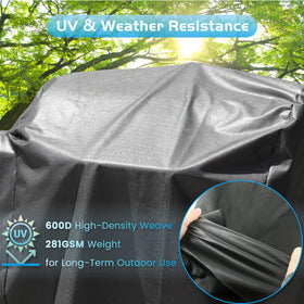 Unidanho PB1020NX grill cover with drawstring closure secures snug fit