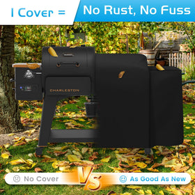 Stitched edges of Unidanho PB1020NX grill cover demonstrate durability