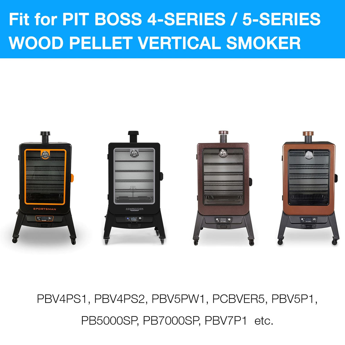 Unidanho Pit Boss vertical smoker cover hook loop feature for secure fit.