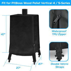Unidanho Pit Boss vertical smoker cover size label helps verify fit.