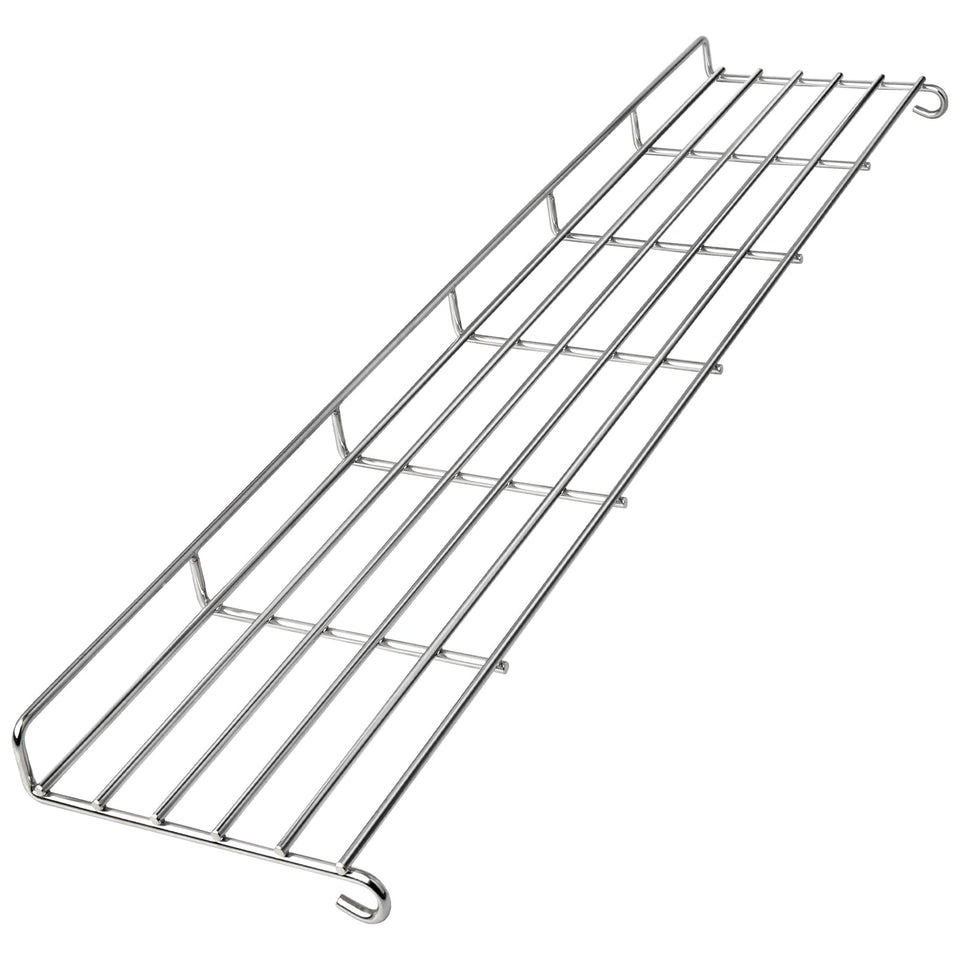 Unidanho warming rack front view for Weber 66044 showing durable stainless steel.