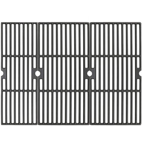 Uniflasy 18-inch grill grate front view shows durable cast iron for even searing.